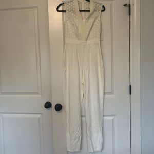 Karen Millen white jumpsuit